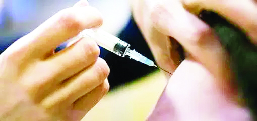The measles vaccine in Jammu Kashmir was performed